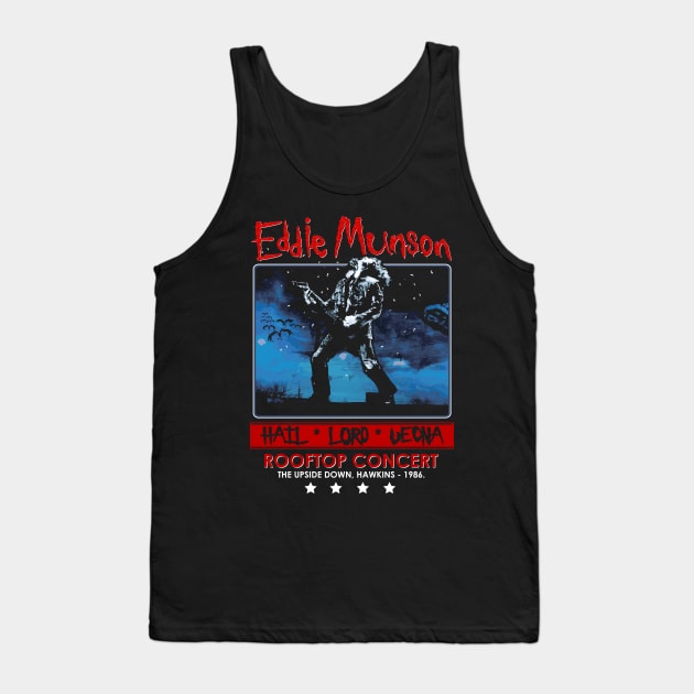 Eddie Munson's Rooftop Concert Tank Top by NerdShizzle